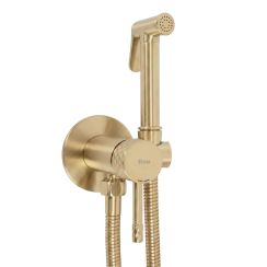 Rea Loop bidetkraan met doucheset wand gouden REA-B3330