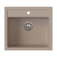 Ferro Stampo spoelbak van graniet 56x51 cm beige DRGS1/51/56SA