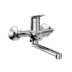 Ferro Themis bad- en douchekraan wand chroom BTH5A