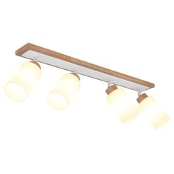 Globo Lighting Rowena plafondlamp 4x60 W wit-bruin 15977-4