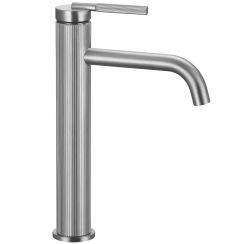 Rea Argon wastafelkraan staand staal-nikkel REA-B6450