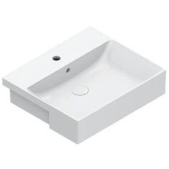 Catalano Zero wastafel 55x47 cm rechthoekig inbouw wit glans 0126551001