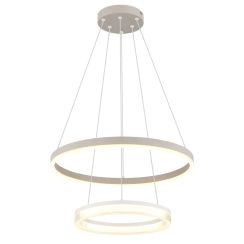 Globo Lighting Zara hanglamp 1x30 W wit-zandkleurig 48046H1