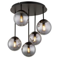 Globo Lighting Harmon plafondlamp 5x25 W zwart 47441-5S