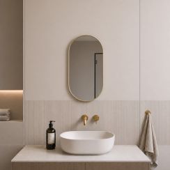Baltica Design Aluma spiegel 40x80 cm ovaal gouden 5904107933566