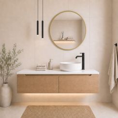 Baltica Design Aluma spiegel 50x50 cm rond gouden 5904107933306