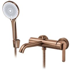 Rea Ontario Side bad- en douchekraan wand koper REA-B6543