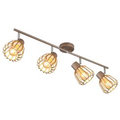 Globo Lighting Olin plafondlamp 4x40 W bruin 54663-4
