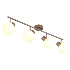 Globo Lighting Eileen plafondlamp 4x40 W wit-bruin 54662-4