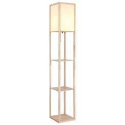 Globo Lighting Tabitha staanlamp 1x60 W wit-bruin 58611