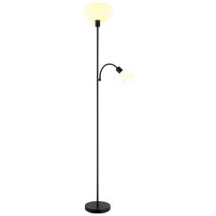Globo Lighting Hinton staanlamp 2x40 W wit-zwart 59947B