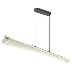 Globo Lighting Malinda hanglamp 1x36 W doorzichtig-antraciet 68256H