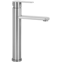 Rea Acros wastafelkraan staand nikkel REA-B6966