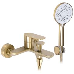 Rea Drop bad- en douchekraan wand gouden REA-B6399