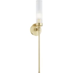 Argon Preston wandlamp 1x7 W messing-doorzichtig 8976