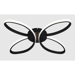 Zuma Line Rosentra plafondlamp 1x6 W zwart C241060002