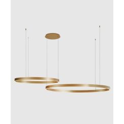 Zuma Line Isak hanglamp 2x100 W gouden 250067-GD