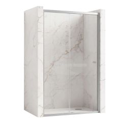 Rea Slide douchedeur 110 cm schuifbaar chroom glans/helder glas REA-K0565