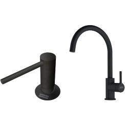 Set keukenkraan Franke Lina 115.0626.019, vloeistofdispenser Franke Comfort 112.0753.277
