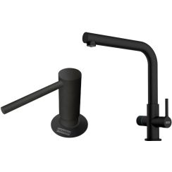 Set keukenkraan Franke Lina 120.0730.802, vloeistofdispenser Franke Comfort 112.0753.277