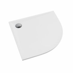 Schedline Libra White Mat halfronde douchebak 90x90 cm wit 3SP.L1O-9090/B/MG