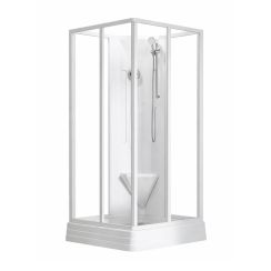 Ravak Supernova cabine met douchebak 90x90 cm vierkant wit glans/helder glas 82677112Z1
