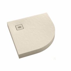 Schedline NonLimits Cashmere Stone halfronde douchebak 90x90 cm beige 3ST.N1O-9090/PK/ST-M1/PK/ST