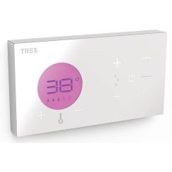 Tres Shower Technology douchekraan inbouw met thermostaat chroom 49286299