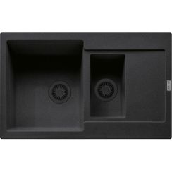 Franke Maris spoelbak van graniet 78x50 cm grijs/grafiet/onyx 114.0741.200
