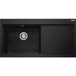 Franke Mythos spoelbak van graniet 100x51.5 cm grijs/grafiet/onyx 114.0743.112