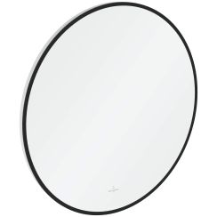 Villeroy & Boch spiegel 60x60 cm rond met verlichting zwart A4886000