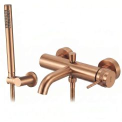 Rea Lungo bad- en douchekraan wand koper REA-B4567