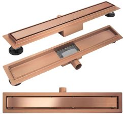 Rea Neox lineaire afvoer 70 cm koper REA-G4898