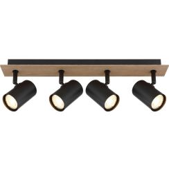 Globo Lighting Linca plafondlamp 4x25 W zwart 57905-4