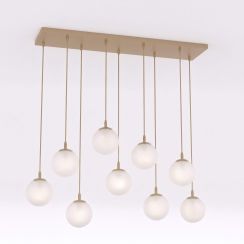 Emibig Cosmo hanglamp x10 W wit-beige 1790/9