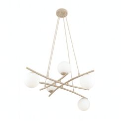 Emibig Essa hanglamp 5x10 W beige 1797/5