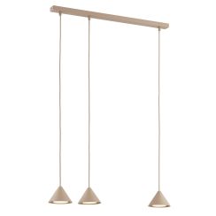 Emibig Elit hanglamp 3x10 W beige 1812/3