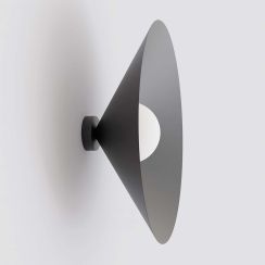 Emibig Mono wandlamp 1x10 W zwart-opaal 1717/K1L