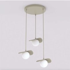 Emibig Flora hanglamp 3x8 W opaal 1760/3
