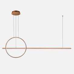 Altavola Design Linea hanglamp 1x W koper LA087/PX143_40_3k_copper_Dali