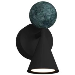 MaxLight Bingo wandlamp 1x8 W zwart W0444