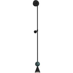 MaxLight Bingo wandlamp 1x8 W zwart W0446