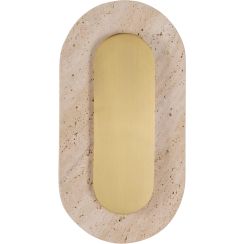 MaxLight Travertino wandlamp 1x10 W gouden W0478
