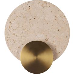 MaxLight Travertino wandlamp 1x10 W gouden W0480