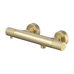 Cersanit Zen douchekraan wand met thermostaat gouden S1001-154