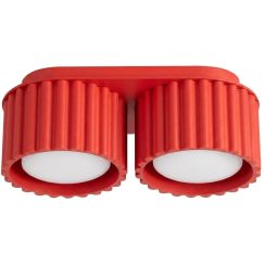 Sollux Lighting Aura plafondlamp 2x10 W rood SL.2422