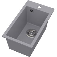 Ruvetti Pino spoelbak van graniet 50x28 cm grijs/grafiet/onyx 3001PI_GR35_W