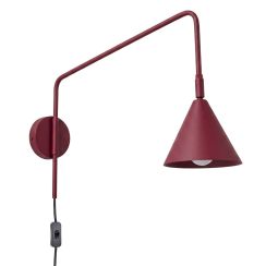 Sollux Lighting Nox wandlamp 1x10 W bourgondisch rood SL.2289