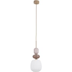 TK Lighting Zen Sabia hanglamp 1x10 W wit-beige 11870