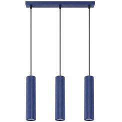 Sollux Lighting Karbon hanglamp 3x10 W blauw SL.2313